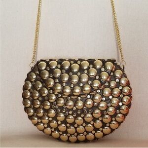 RAMLA NWOT Gold Rockstar Bag